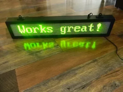 Royal Sovereign LED Scrolling Message Display Sign Multi-Color Works Great W/App • $50