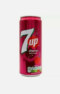 4 × 7 UP Cherry Flavour Soft Drink (330ML Each) Product Of EU (4 Cans For £7.99) • £7.99