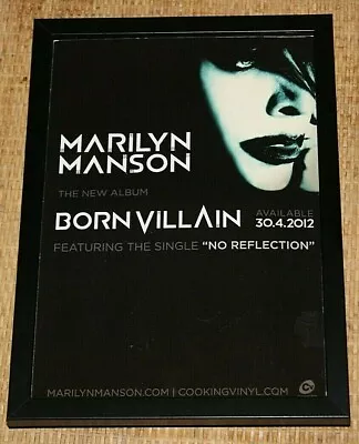 MARILYN MANSON Band Framed A4 2017 Born Villain ALBUM Original Promo Poster • $16.41