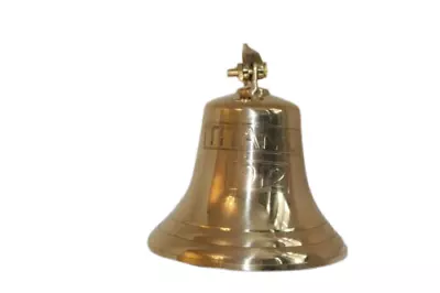 Antique Titanic Ship Bell Wall Mounted Nautical Marine 3'' (BRASS) • £11.59