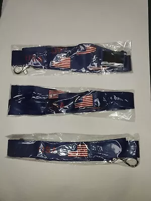 United States Of America Lanyard Neckstrap Blue & US Flag • £2.40