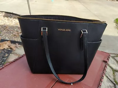 Michael Kors Black Satchel Handbag Purse • $39.99