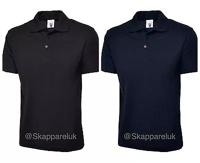 1 X Uneek 220gsm Polo Shirt Work Wear Top Quality Blue Black Sports Plain UC101 • £7.99