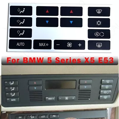 Climate A/C Control Buttons Decals Sticker For BMW E39 E53 525i 530i 540i M5 X5 • $8.45