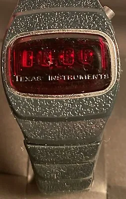 RARE Vintage Texas Instruments Digital LED Dark Blue Series 600 Watch • $149.99