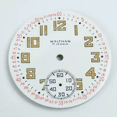 Waltham Military Montgomery 16 Size Luminous Pocket Watch Dial • $0.99