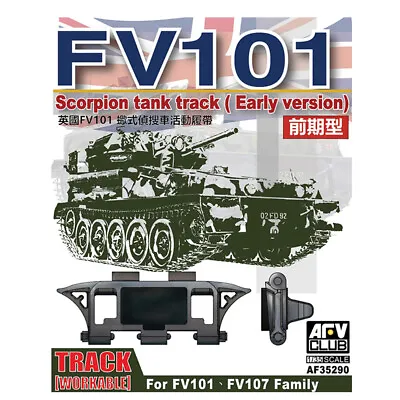 AFV Club AF35290 FV101 Scorpion Workable Tank Track Model Accessory Scale 1/35 • £21.20