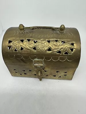 Bronze Mini Treasure Chest With Locking Latch • $25