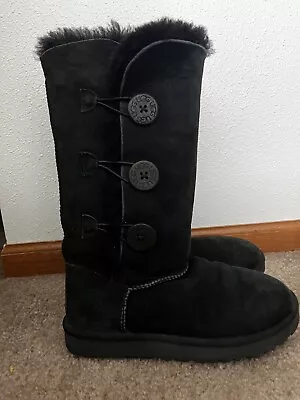 UGG Classic Tall II Women's Boot Size 7 - Black • $100