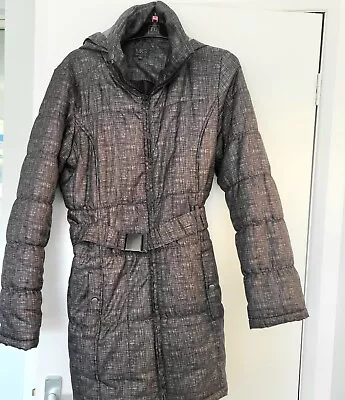 Marks And Spencer Silver & Grey Padded Coat Size 14 • £0.99