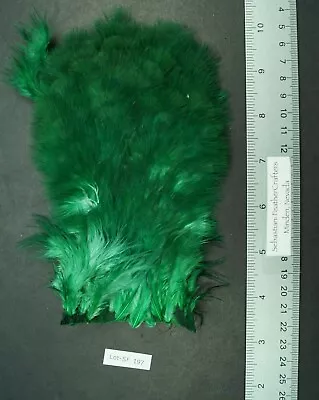 Dyed Green Hen Rump Mini Marabou Patch Lot-SF 197 • $4.99