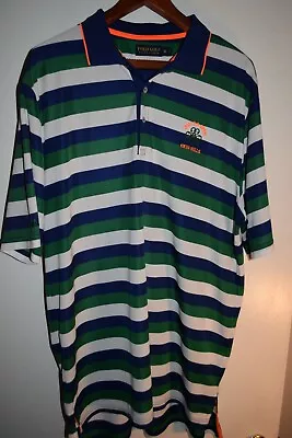 Polo Golf Ralph Lauren EUC Polo Shirt 2017 U.S. Open Erin Hills Tripes Men's XL • $15