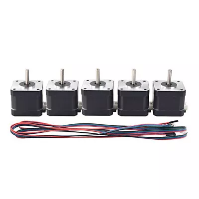 1/3/5PCS Nema 17 Stepper Motor 44Ncm 38mm 1.7A Φ5mm 4 Wires For DIY 3D Printer • £9.99