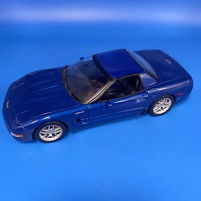 Vintage Maisto  Special Edition 2001 Chevrolet Corvette Z06 Diecast 1:18 Blue • $20