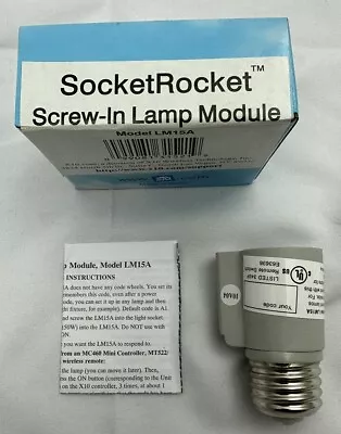 X10 Socket Rocket Screw In Lamp Module LM 15A Smart Home Automation Security NOB • $11.99