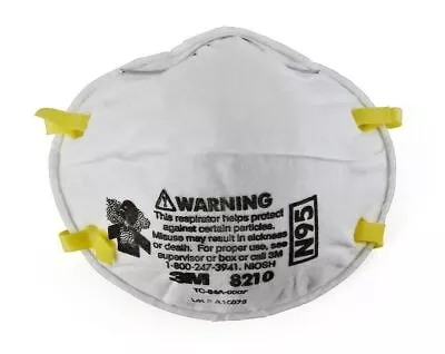3M 8210 N95 Particulate Respirator NIOSH Approved Face Masks Box Of 20 • $14.95