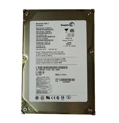 Seagate 80 GB ST380011A 7200RPM PATA IDE 3.5  Internal HDD Hard Disk Drive • $23.90