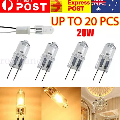 Up To 20pcs G4 CLEAR HALOGEN LIGHT 20W BULBS 12V WHITE GLOBE LAMP BASE BULB • $2.61