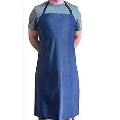 Tuff Apron Blue Heavy Duty Waterproof With Neck Adjuster Durable Long Kitchen • $9.62