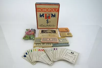 Vintage 1936 Monopoly Parker Brothers Game Wooden Houses & Hotels No Board • $40