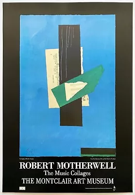 Robert Motherwell Rare 1989 Lithograph Print Exhibit Poster   Cor Anglais   1976 • $1250