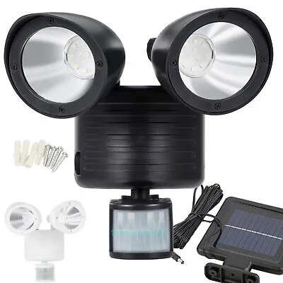 Dual Security Detector Solar Spot Light Motion Sensor Outdoor 22 LED Floodlight • $14.99