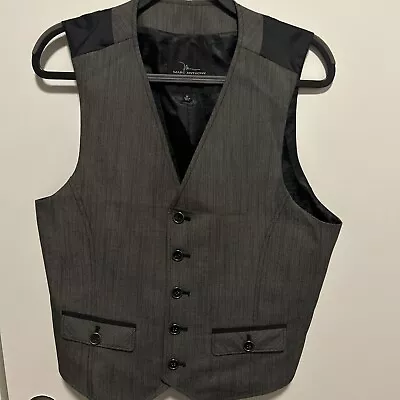 Men's Mark Anthony Dress Suit Vest Dark Gray Medium • $20