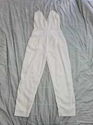 Finders Keepers White Jumpsuit Size Small • $24.95