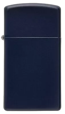 Genuine Zippo Windproof Lighter Slim Navy Blue Matte (91639) Gift Boxed • $46.71