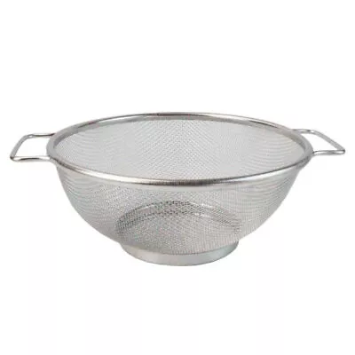 £5.68 • Buy Stainless Steel Fine Mesh Strainer Bowl Drainer Vegetable Sieve Colander Kitchen