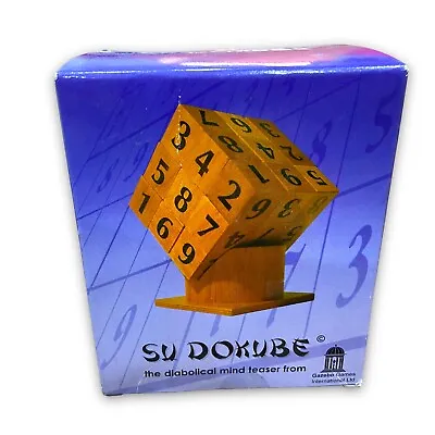 £9.99 • Buy SU DOKUBE Su Doku Mind Teaser Game From Gazebo Games 27 Cubes Stand Boxed NEW