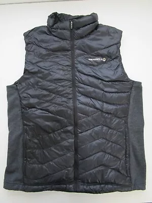 Mens XL Merrell Connectivity 800 Down Black Puffer Vest • $50