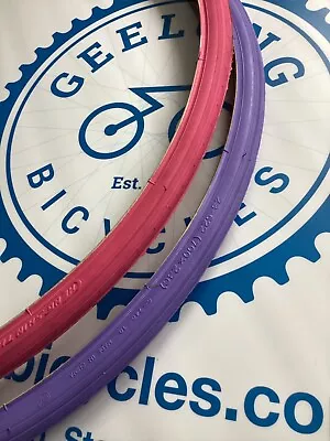 700c TYRE 700 X 23c 23mm Road Bike Fixie FIXY TIRES  Pink Or Purple  100psi • $17.99