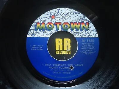 David Ruffin - I Pray Everyday You Won't Regret Loving Me Us Motown  Soul • £8