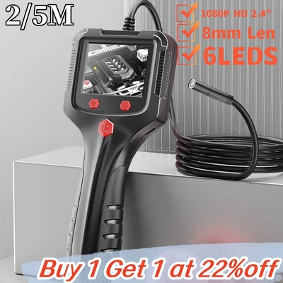 £23.09 • Buy 2/5m Industrial Endoscope Camera 1080P HD 2.4  Borescope Inspection Camera 6LED