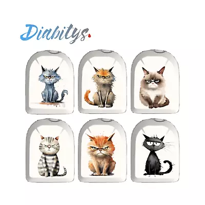 Omnipod Insulin Pump Mini Sticker 6 Pack - Grumpy Cats • £5