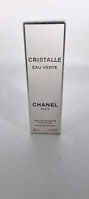 CHANEL CRISTALLE EAU VERTE 50ml EDT CONCENTREE SPRAY NEW SEALED RARE Discontinue • £150