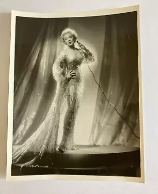 Marlene Dietrich Wearing A Glamorous Beaded Dress Movie Press Photo • $50
