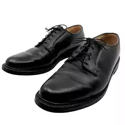 VTG FLORSHEIM Size 12D Royal Imperial 96623 V Cleat Pebble Leather Derby Black • $79.37