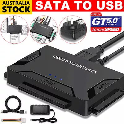 IDE/SATA TO USB 3.0 2.5 /3.5  Supported Hard Drives External Converter Adapter • $28.45