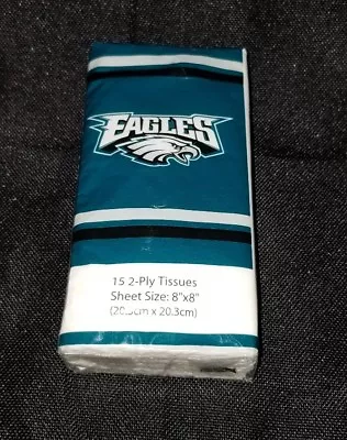 Phillidelphia Eagles NFL Pocket Pack Tissues 15ct  • $4.99