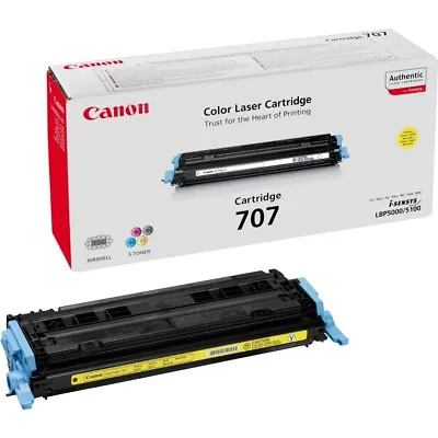 Original Canon Toner 9421A004 CRG-707Y I-Sensys LBP-5000 Ov • £19.70