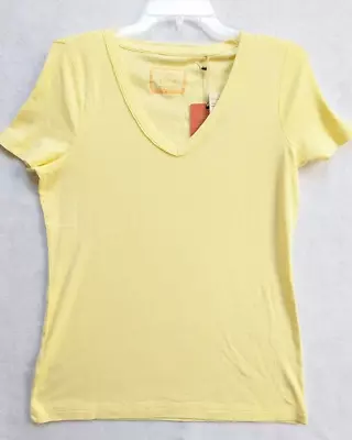 $19.79 • Buy Tommy Bahama Womens Relax Booker V Neck Cotton Tee Top Sun Dust/Yellow