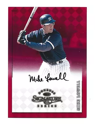 Mike Lowell AUTOGRAPH New York Yankees 1998 Donruss Signature Series AUTO Card • $7.89