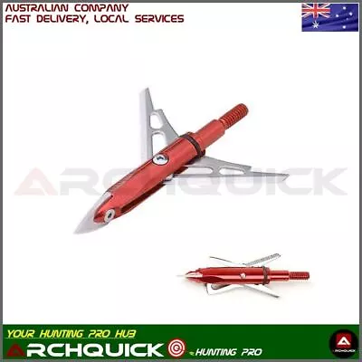 Brand New Archery Mechanical Broadheads  - 100 Grain Open On Impact Compound Bow • $26.95