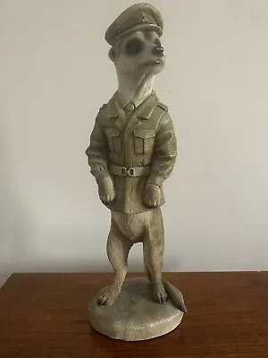 Army Officer Resin Meerkat Ornament • £10