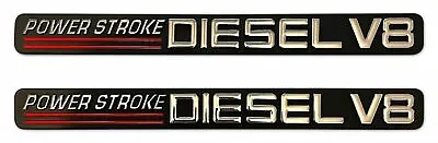 (2) Ford Powerstroke Diesel V8 Decals Emblems 1999-2004 F250 F350 Sd 7.3l 7.3 • $38.95