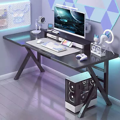 Gaming Desk Gamer Gaming Table Computer Desk PC Workstation With K-shaped Legs  • $55.57