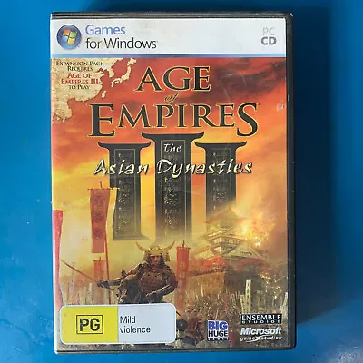 Age Of Empires III: The Asian Dynasties For Microsoft Windows PC CD Game • $14.99