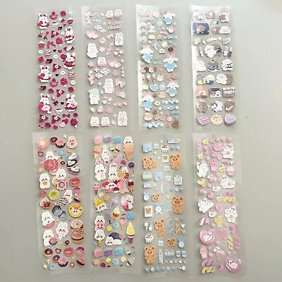 (2pc/All 8) Korean Style Polco Diary Holographic Cute Sticker Sheet Sweet Party • $3.99